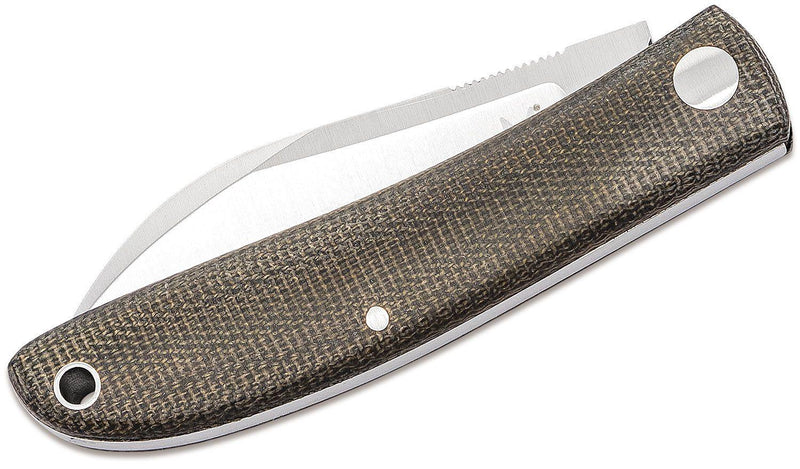 Fox Knives Brand Italia Livri Cuchillo plegable de acero inoxidable M390 Verde Micarta