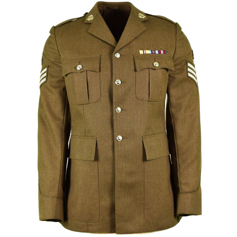 Chaqueta militar británica original Problema de uniforme militar caqui nuevo