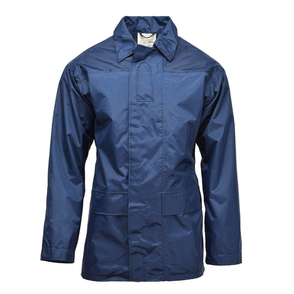 Chaqueta británica de la RAF original impermeable mal tiempo parka forrada impermeable azul