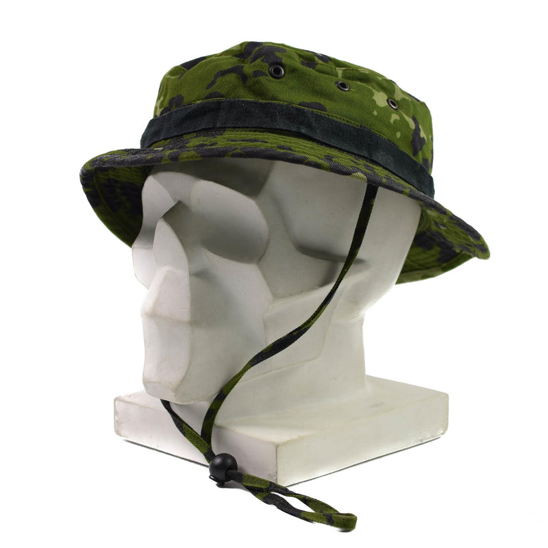 Genuino ejército danés Boonie Hat Military M84 Flecktarn CAMO JUNGLE CAPA de verano