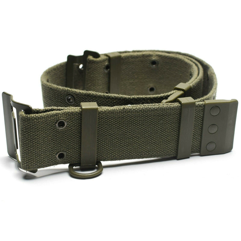 Cinturón original del ejército francés Famas Olive OD Belt Web FRANCE Militar