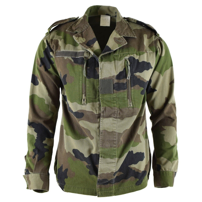 Genuino ejército francés f2 f2 chaqueta de combate fatiga ce camo problema militar excedente