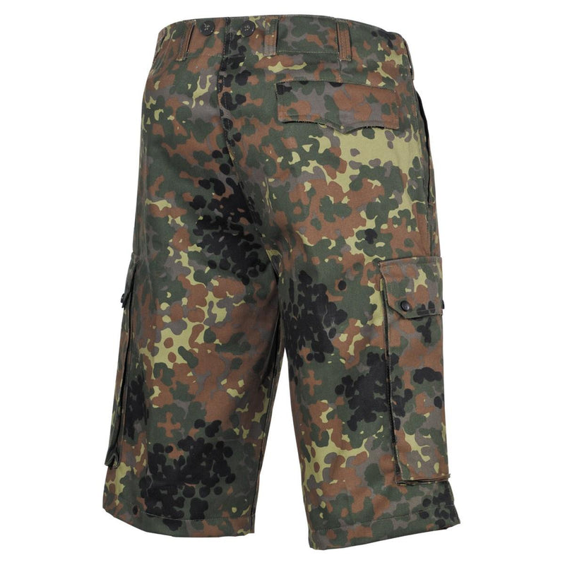 MFH Brand Sorthy Shorts Bermuda Flecktarn Camo Sturdy Ripstop Uniforme Nuevo