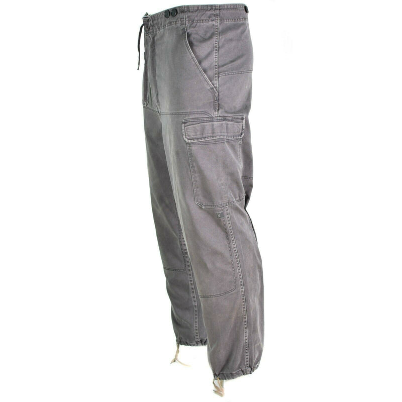 Pantalones del ejército danés original M 71 Problema militar gris Dinamarca de combate Dinamarca Pantalones de combate