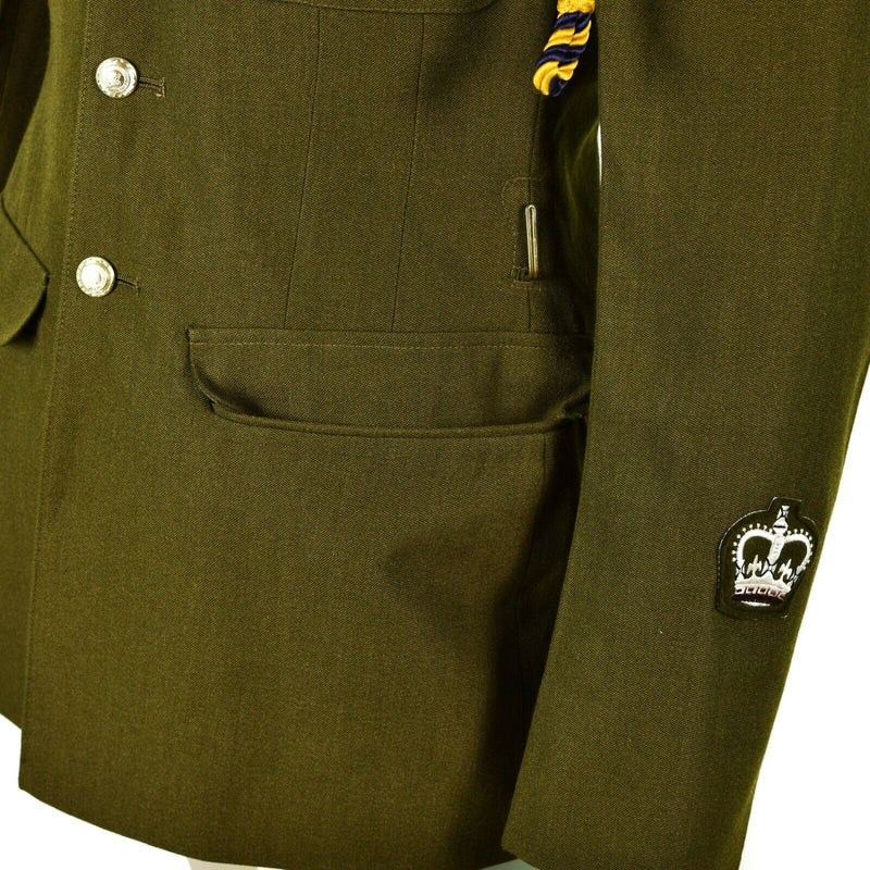 Genuino uniforme del ejército británico oliva caqui chaqueta formal odio militar