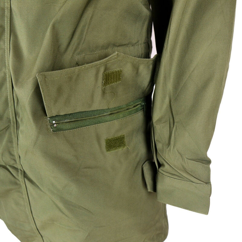 Ejército italiano original Olive Green Parka Jacket Military Bdu Prociding Proyector abrigo