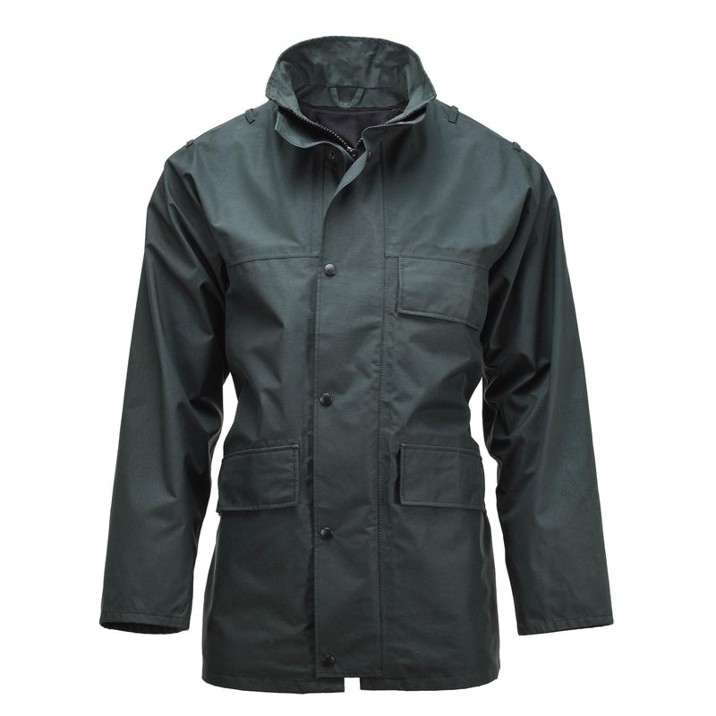 Tropas de la policía británica originales Jacket de lluvia Goretex Parka Apriete impermeable Verde