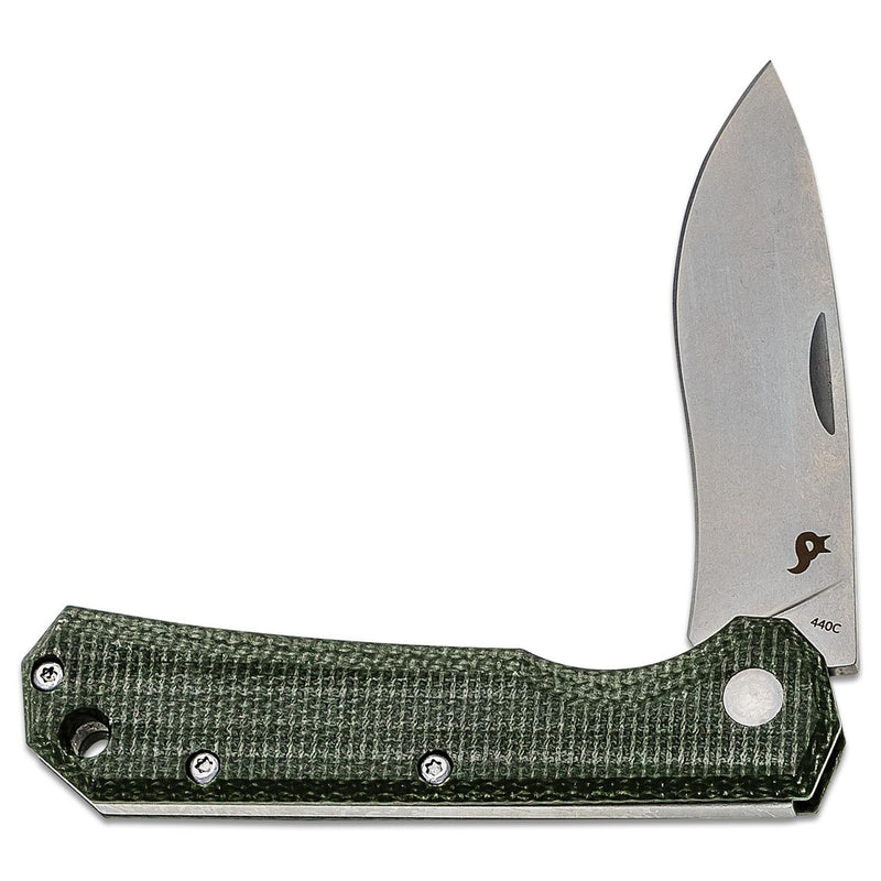 Fox Knives Brand Ciol Cuchilla plegable Abrigo satén de acero inoxidable 440C MICARTA MANDY