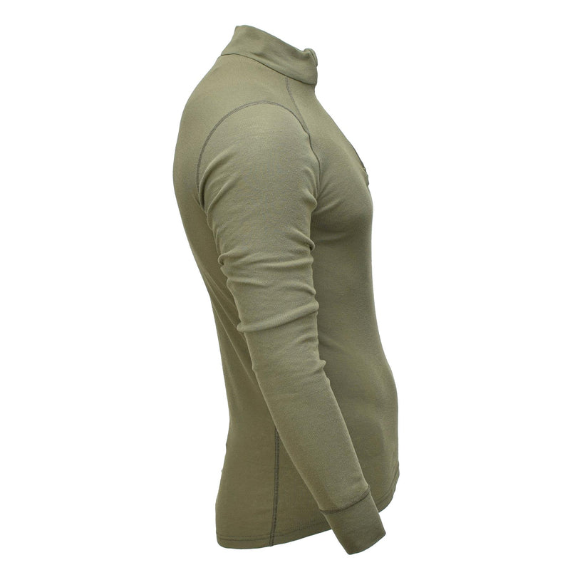 Camisas de ropa interior militar holandesa genuina capa base manga larga cuello alto