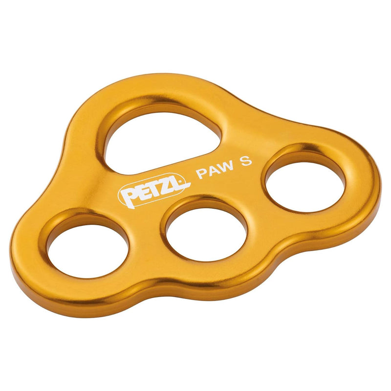 Petzl PAW S Placa de apareamiento de seguridad 3 puntos de anclaje de aluminio de alta resistencia amarillo