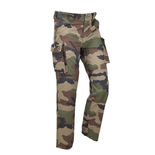 Pantalones de carga militar franceses originales CCE CAMO RIPSTOP ANTI-MOSQUITOS tratados