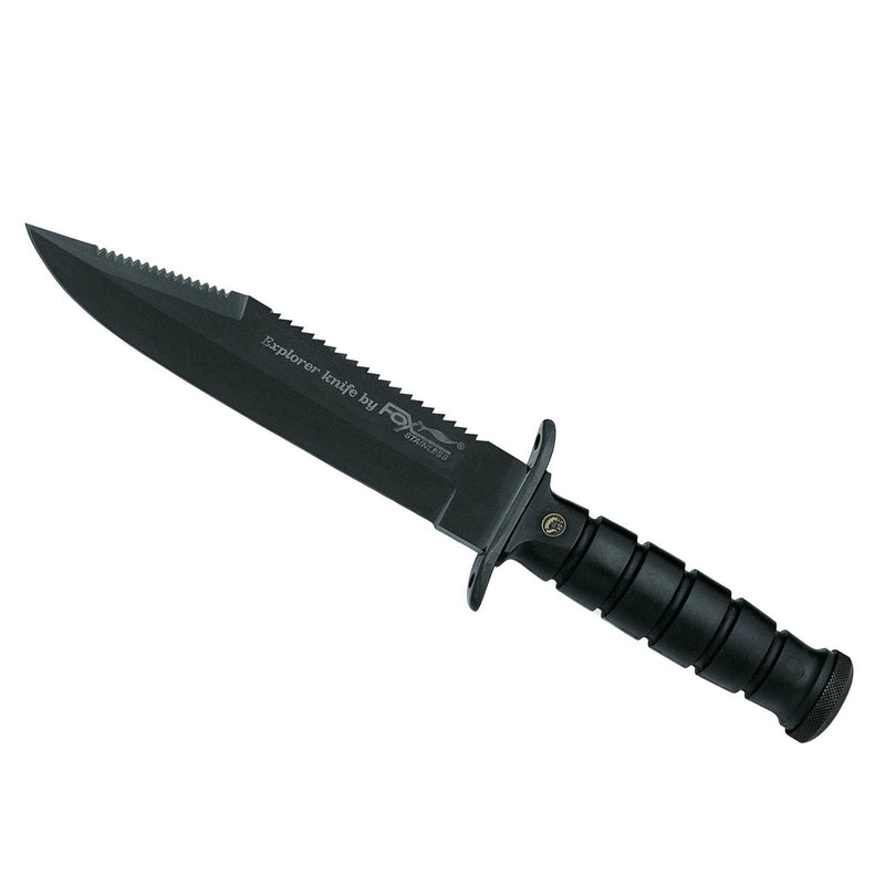 Fox Knives Brand Italia cuchillo de cuchilla fija de acero inoxidable 440A Militar negro