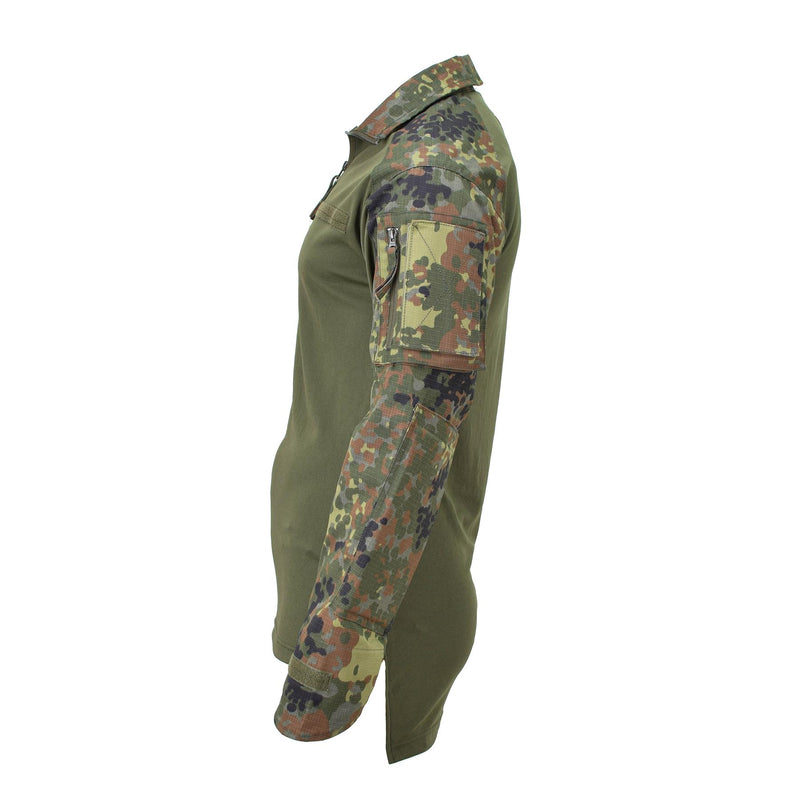 Tacgear Brand Alemán Camisas de estilo del ejército Combate Tropas Underwear Flecktarn Camo