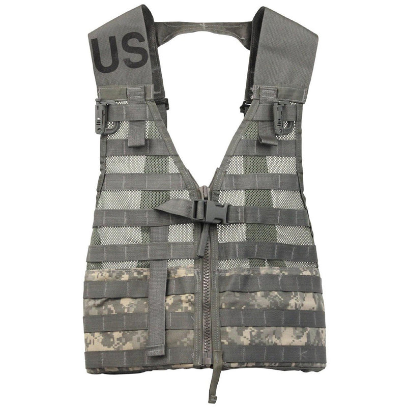 Chaleco táctico del ejército original de los EE. UU. Molle II gris oscuro ajustable ajustable