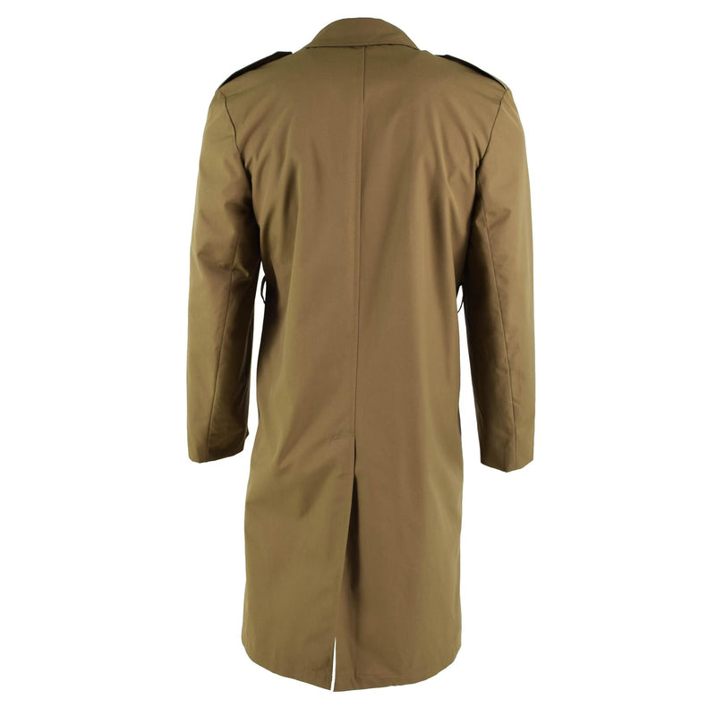 Trenchcoat formal del ejército holandés original brown Surplus Oficial Officer Coat NUEVO