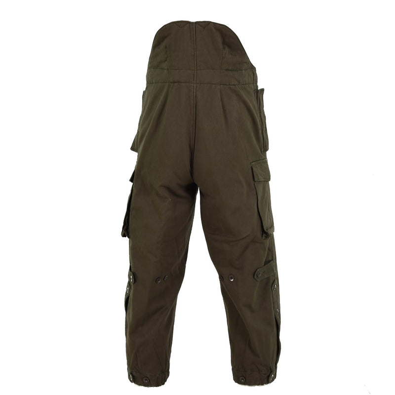 Pantalones térmicos del ejército austriaco original Bundeswehr Clima frío pantalones de suspensión