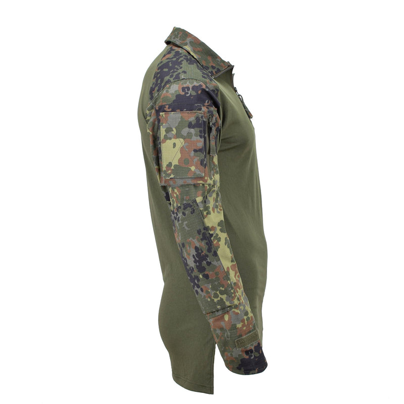 Tacgear Brand Alemán Camisas de estilo del ejército Combate Tropas Underwear Flecktarn Camo