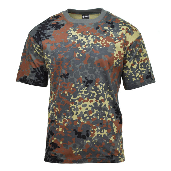 MFH Camisetas de ropa deportiva de estilo militar de MFH BW Camuflage Ligero transpirable