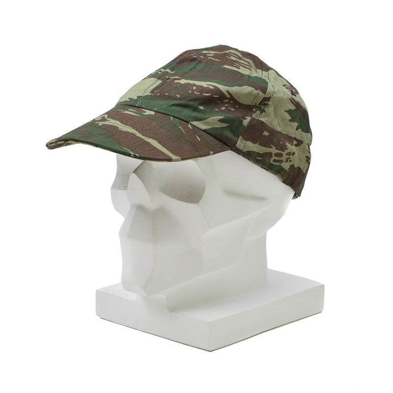 Tropas de campo del ejército griego original Cap Lizard Camo Hat, Grecia, excedente militar