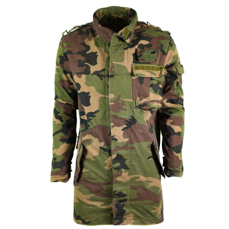 Chaqueta de campo del ejército eslovaca vintage original M97 Eslovaquia Combate Military Parka