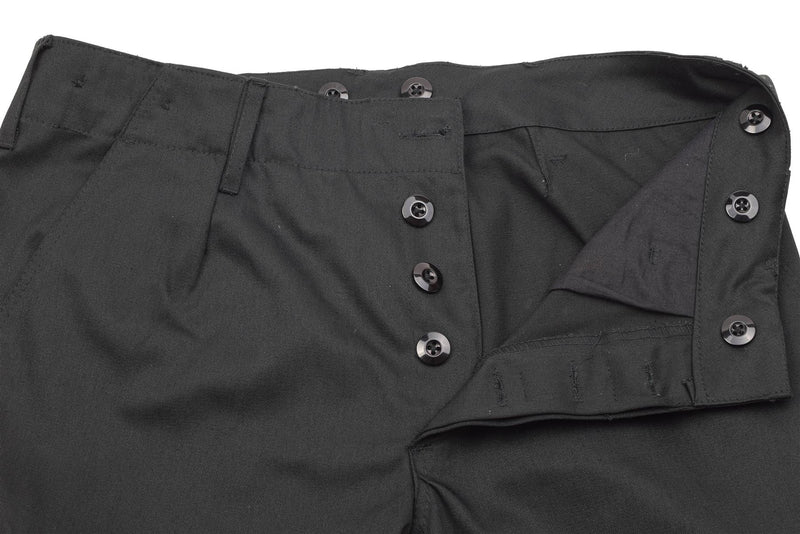 Pantalones de piel de molas de estilo militar alemán los pantalones de uniformes de combate negro