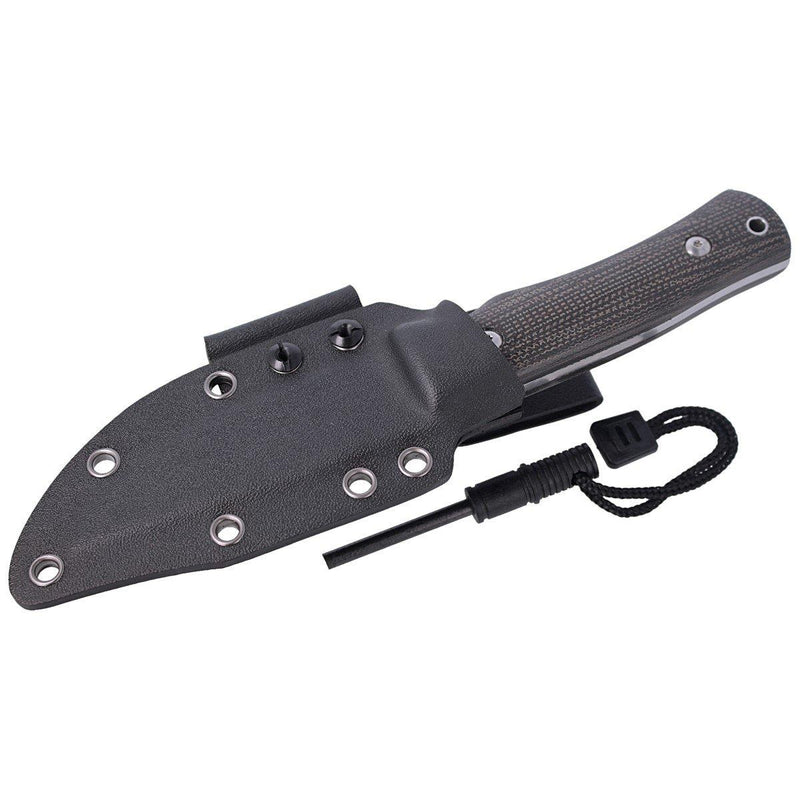 FOX Knives Explorator Cuchilla fija Cuchada de fuego Starter de acero inoxidable lavado