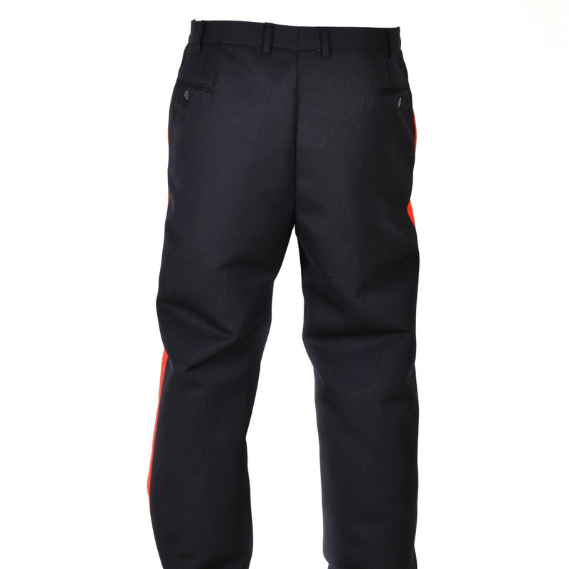 Pantalones de vestimenta de la policía italiana original Pantalones negros NUEVOS