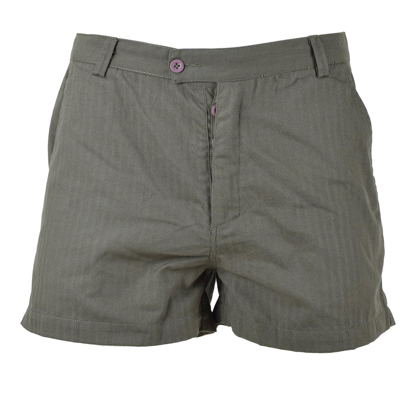 Original francés Militares Jungle Jungle Oliva Shorts Ligero de combate Uniforme del ejército NUEVO