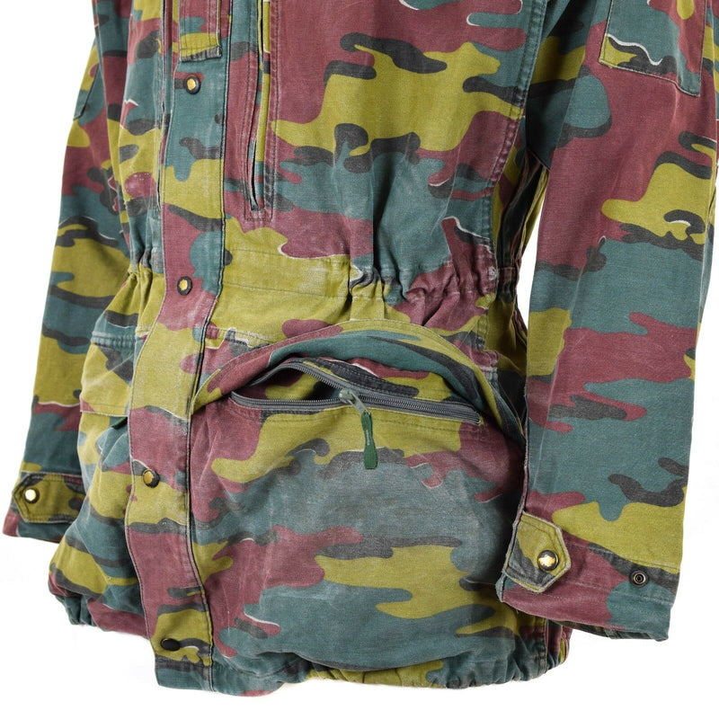 Combate militar del ejército belga original M90 Chaqueta de campo Parka Jigsaw Camo Surplus