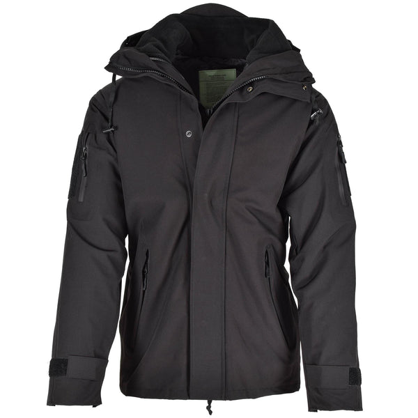 Mil-Tec Brand Parka W Liner de invierno Cálculo Black Chaqueta tibia Hombres impermeables Gear Rain Gear