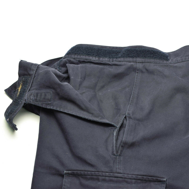 Pantalones del ejército holandés genuino combaten pantalones de misión táctica militar azul