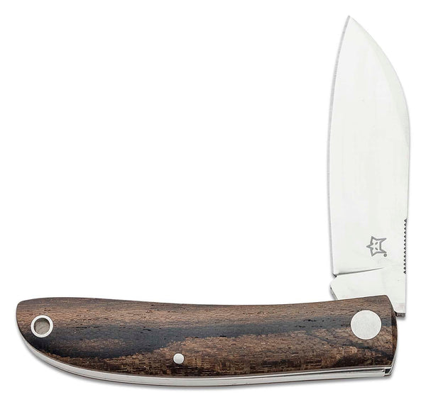 Fox Knives Livri Cuchilla de bolsillo Sheepssfoot M390 Manija de madera de acero Blojo de articulación deslizante