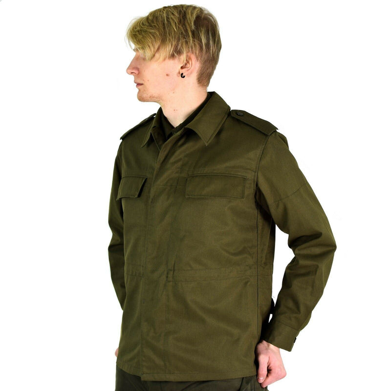 Chaqueta de campo del ejército checo vintage original M85 Militar Olive Verde Militar NUEVO