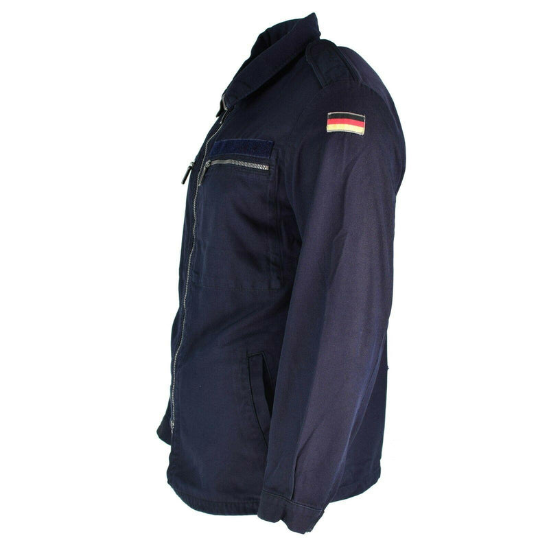 Chaqueta del ejército alemán original Chaqueta azul marina azul marino con cremallera aramid resistente al fuego