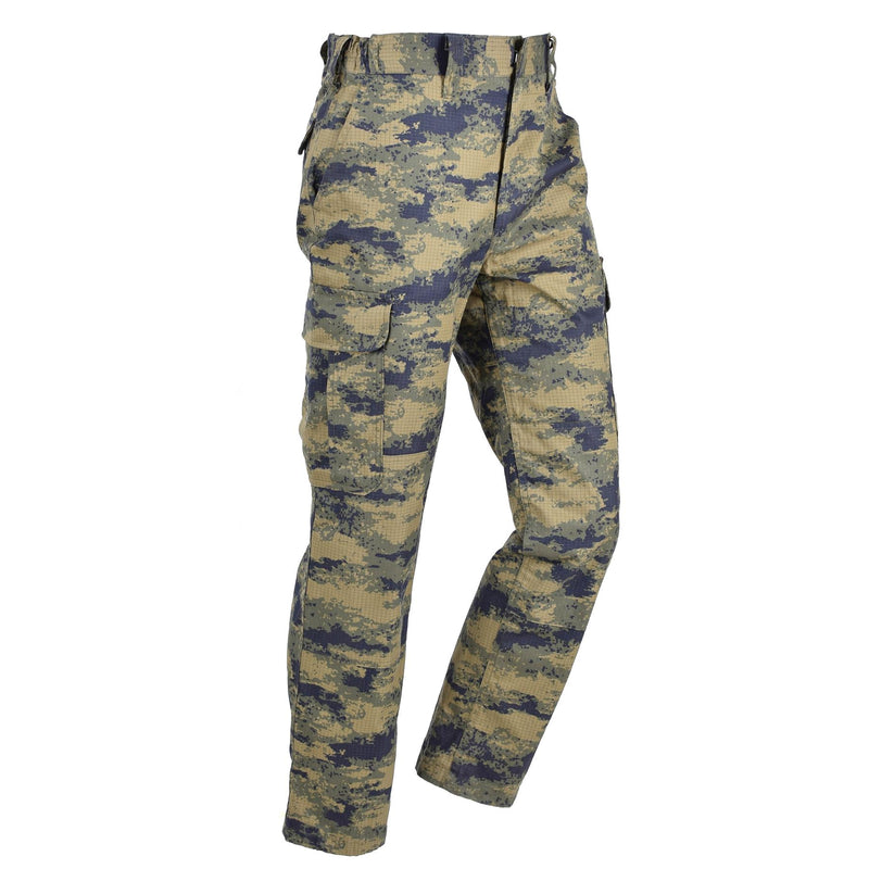 Pantalones tácticos de camuflaje de camuflaje azul turco original Pantalones tácticos Ripstop pantalones