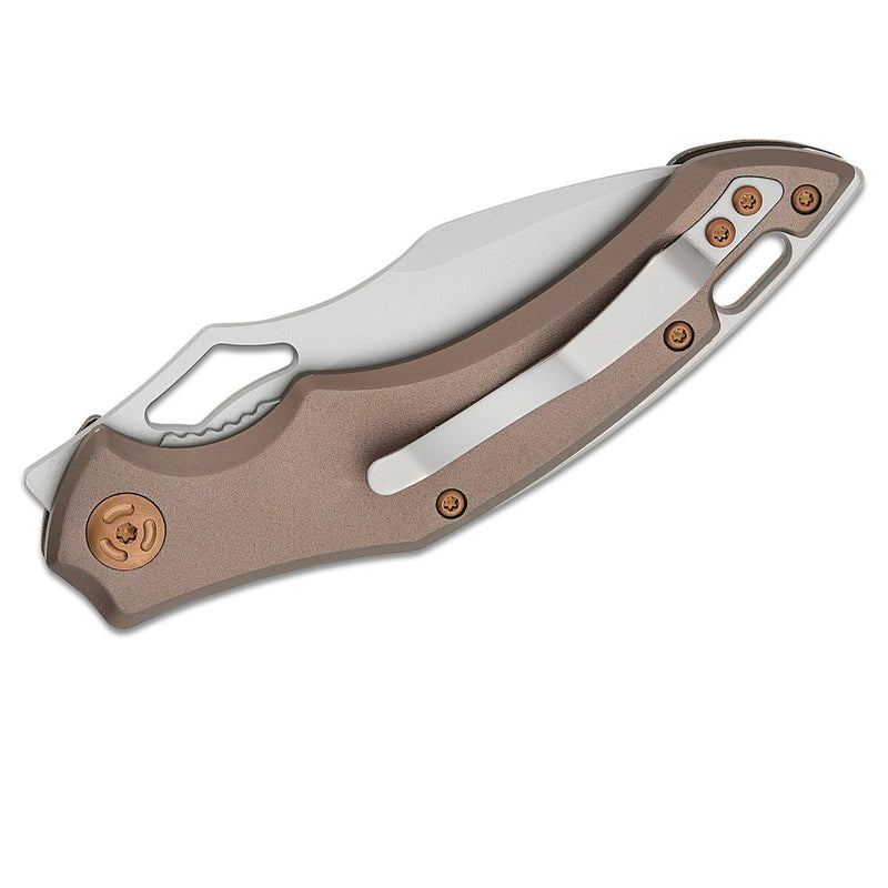 Fox Knives Sparrow Punte de bolsillo plegable Punto de caída de acero inoxidable 9CR13