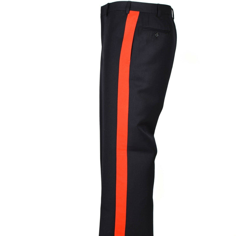 Pantalones de vestimenta de la policía italiana original Pantalones negros NUEVOS