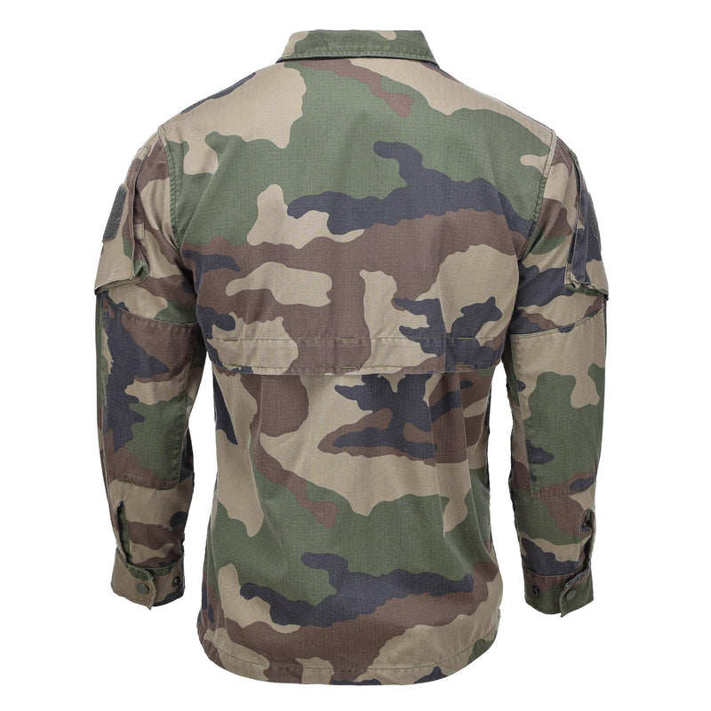 Chaqueta de campo militar francesa original camisas livianas de camuflaje CCE