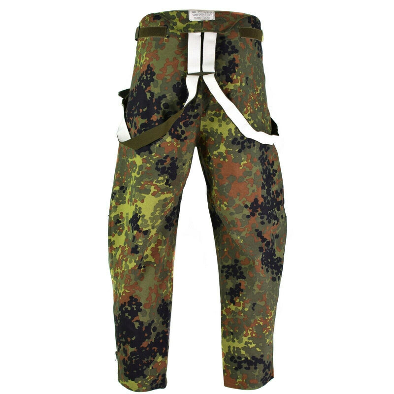 Nocios del ejército alemán genuino Goretex Bib N Brace Flecktarn Pantalones en general Nuevo