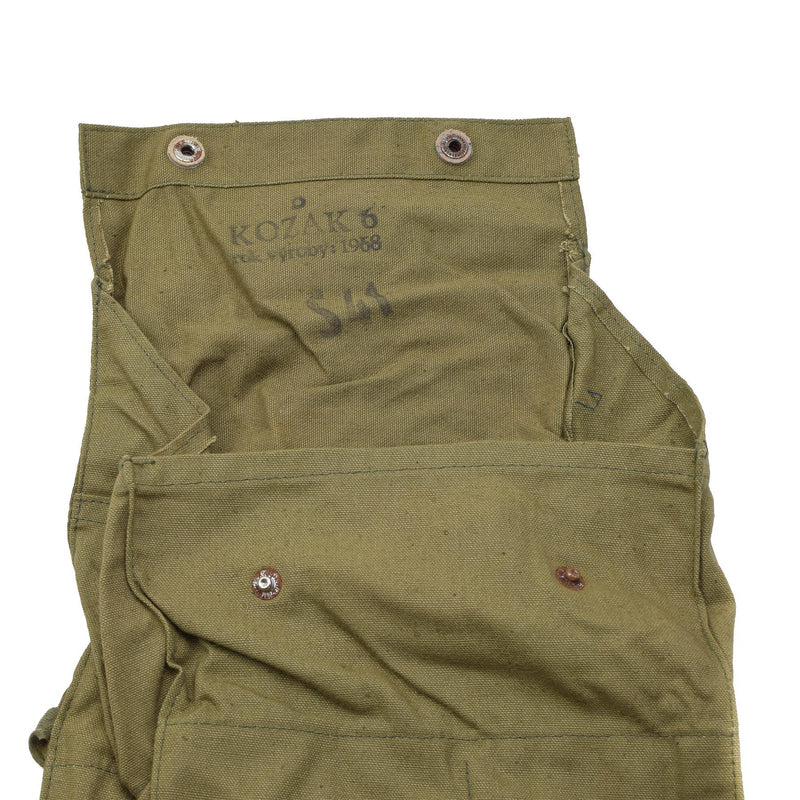 Bolso de hombro militar checo original Botones de aleta práctica de aleta