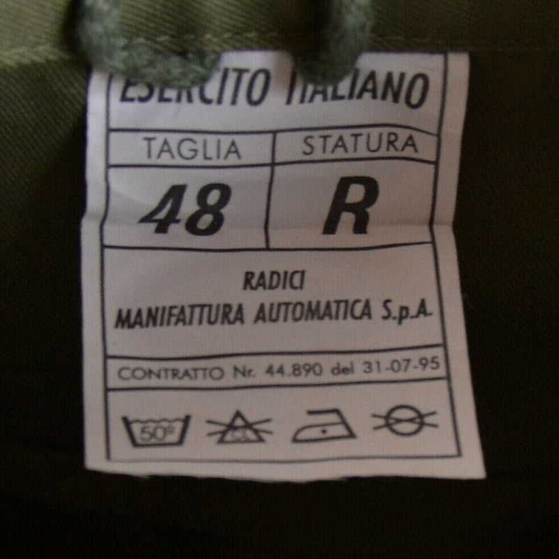 Ejército italiano original Olive Green Parka Jacket Military Bdu Prociding Proyector abrigo