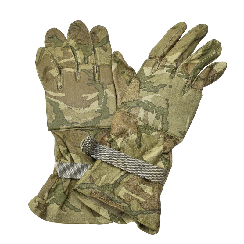 Guantes de cuero tácticos militares genuinos británicos MTP MTP PROTECCIÓN MANO