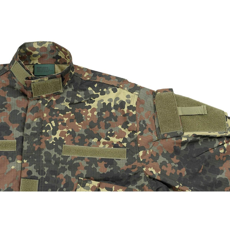 MFH Brand U.S. Style Military Jacket Uniforme de campo Flecktarn Camo Ripstop NUEVO