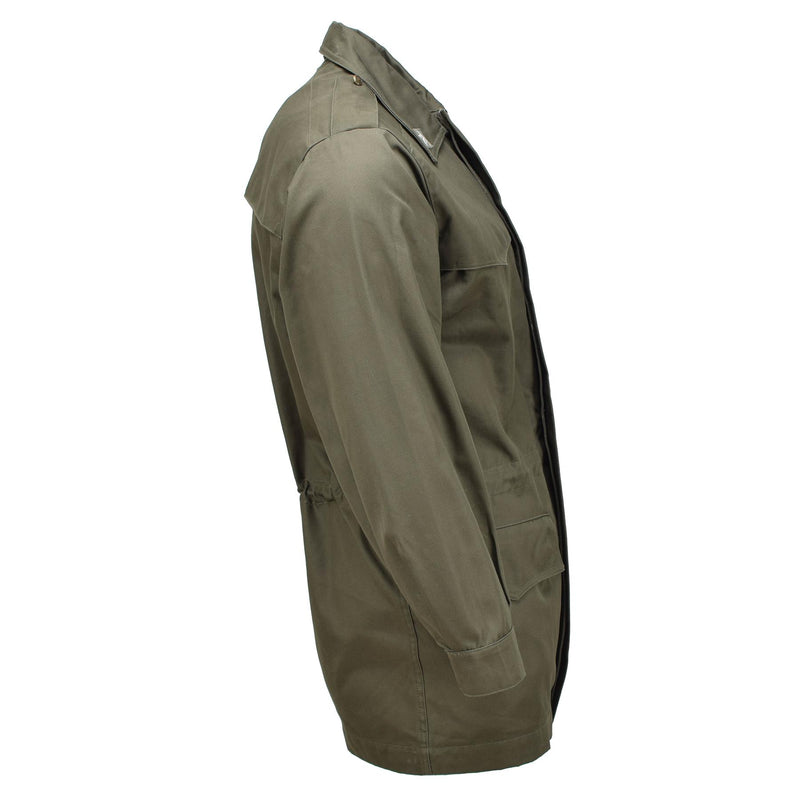 Parka militar italiano original parka desmontable chaqueta acolchada chaqueta de campo oliva nueva