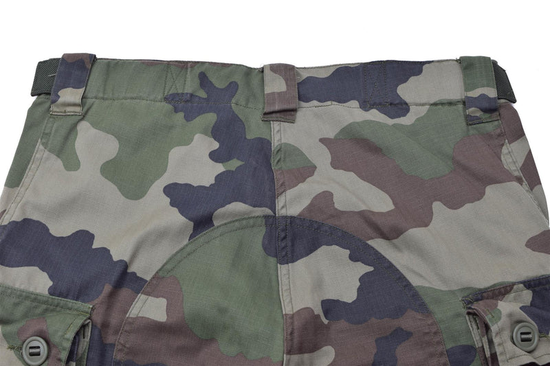 Pantalones de carga militar franceses originales CCE CAMO RIPSTOP ANTI-MOSQUITOS tratados