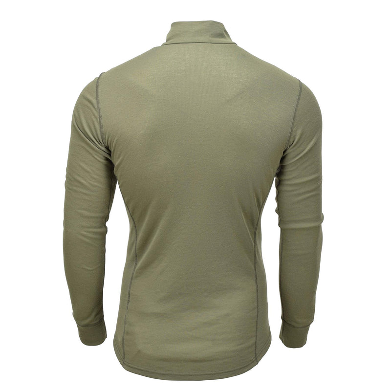 Camisas de ropa interior militar holandesa genuina capa base manga larga cuello alto