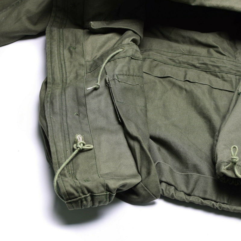 Jaqueta de campo del ejército belga genuino M64 Algodón militar de algodón impermeable Olive OD