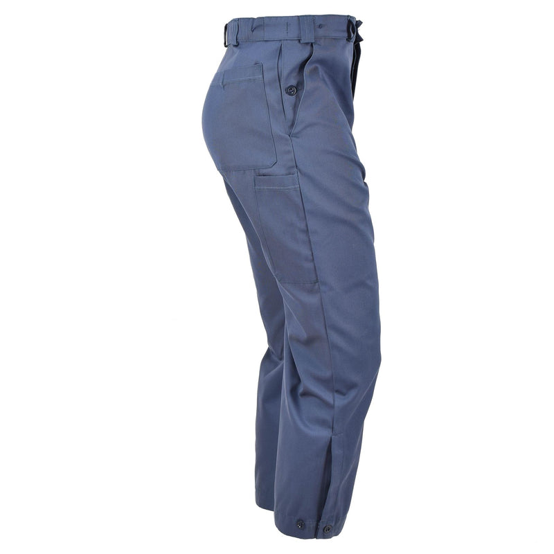 Pantalones de defensa civil suiza genuina Pantalones azules Combate Suiza Militara nueva