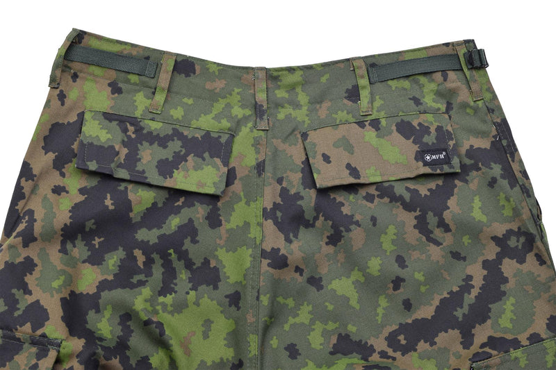 Pantalones de combate MFH cintura ajustable pantalones BDU M05 CAMO finlandés