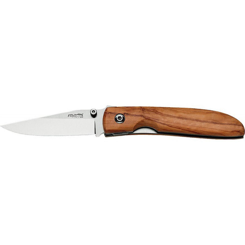 Fox Knives Brand Italia Cuchillo plegable de acero inoxidable 440c Manija de madera de oliva